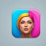 **Vibrant app icon:** A visually appealing app icon that instantly grabs attention and hints at a modern, stylish brand. Use a simple, clean design with bold colors, conveying energy and innovation.